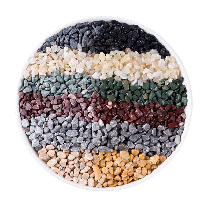 50斤水磨e石石子水洗石洗米石白色砾石水刷石骨料胶粘石透水路石