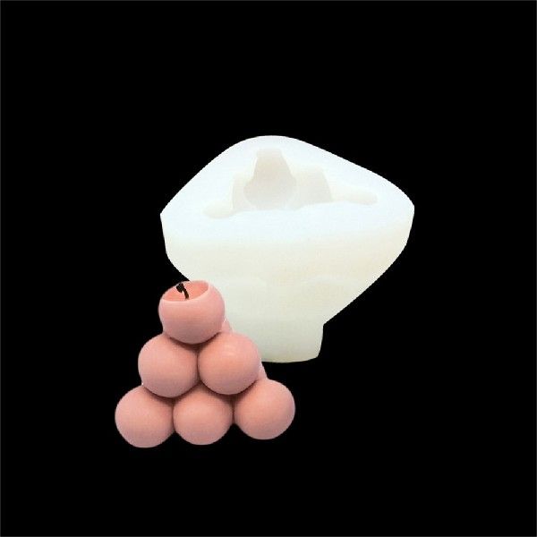 网红Candle Wax Soft Casting Die Pyramid Shape Stacking Balls