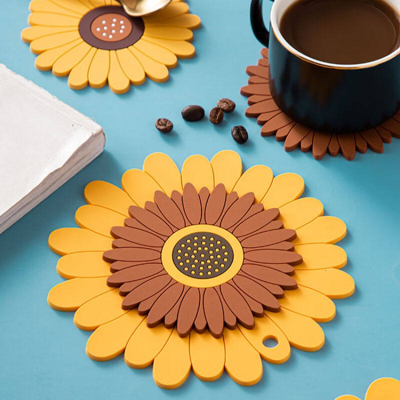 向日葵创意隔热垫碗盘垫家用餐垫盘子垫子餐桌防烫碗垫茶水杯垫
