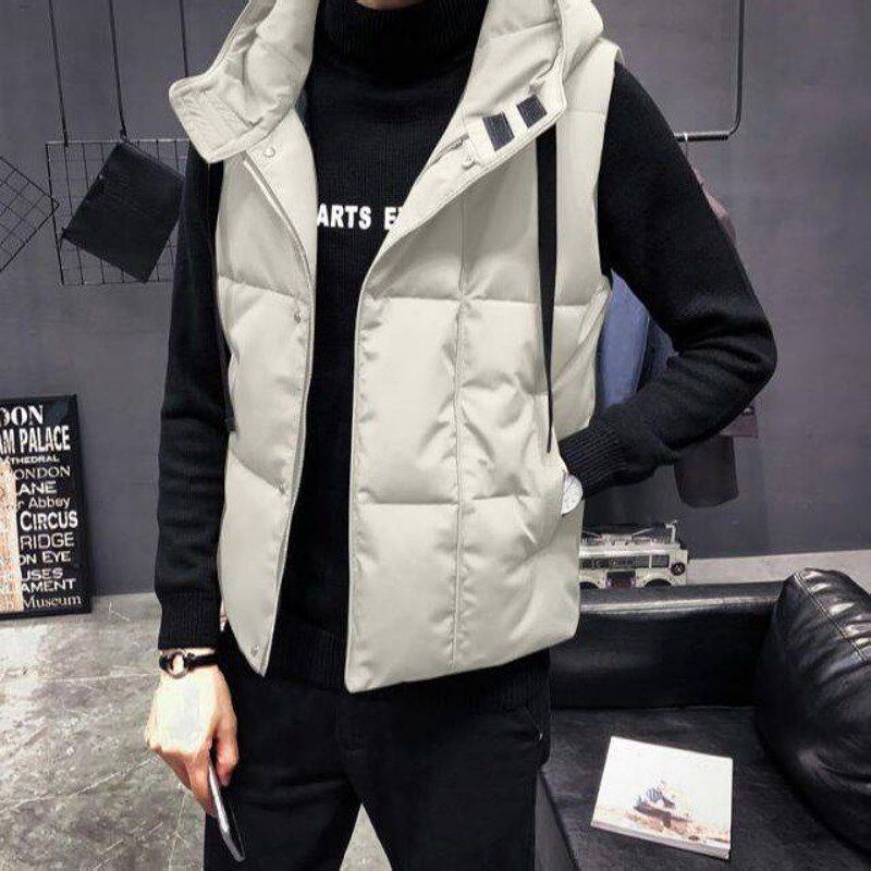 2024新款羽绒棉马甲男款年轻冬季马甲男秋冬款黑轻薄坎肩连帽学生,男装,常规马甲,淘宝优惠券,粉丝福利购,淘宝优惠卷