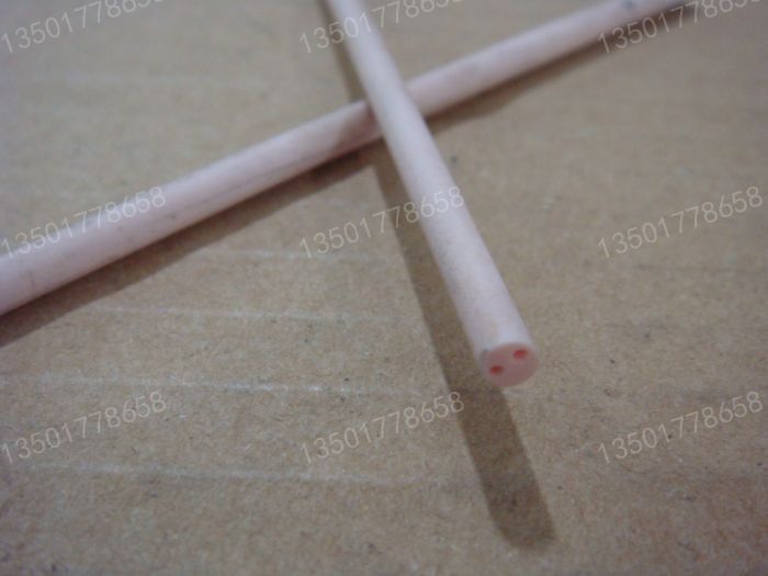 双孔刚玉管热电偶保护管双孔瓷管耐温管热电偶内芯4*100 200