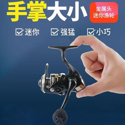无间隙渔轮纺车轮全金属正品筏钓矶钓海杆迷你微物轮路亚小型鱼轮