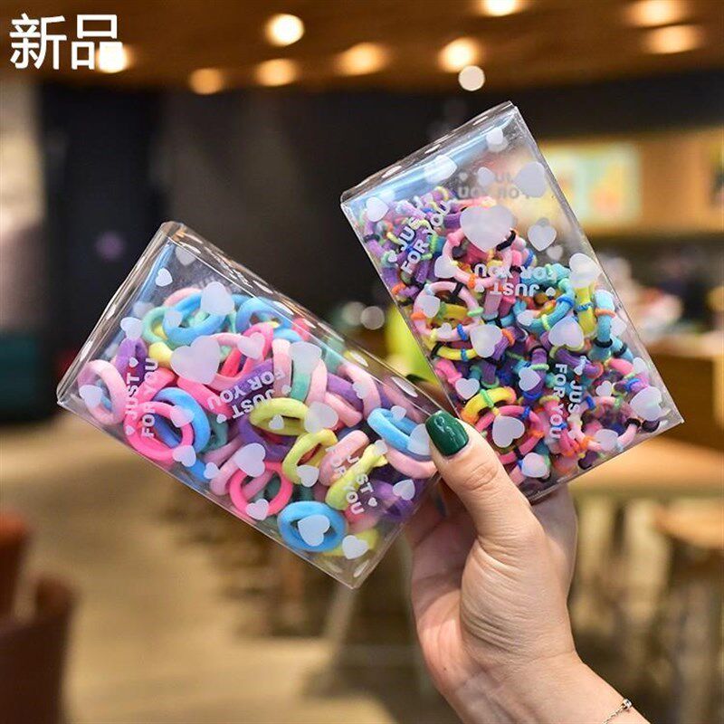 女宝宝发圈小号弹力毛巾圈根扎头100发皮筋儿童发绳女孩新品