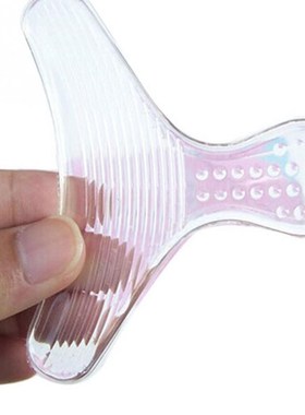 1 Pair New Silicone Back Heel Liner T-shape anti-friction Ge