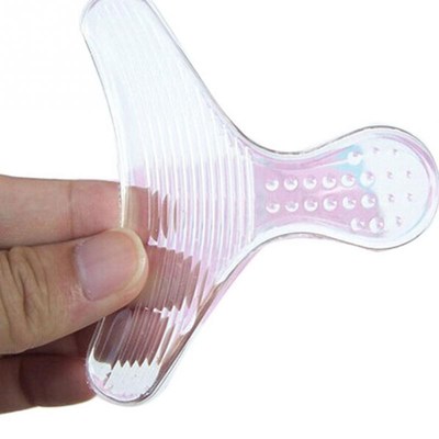 1 Pair New Silicone Back Heel Liner T-shape anti-friction Ge