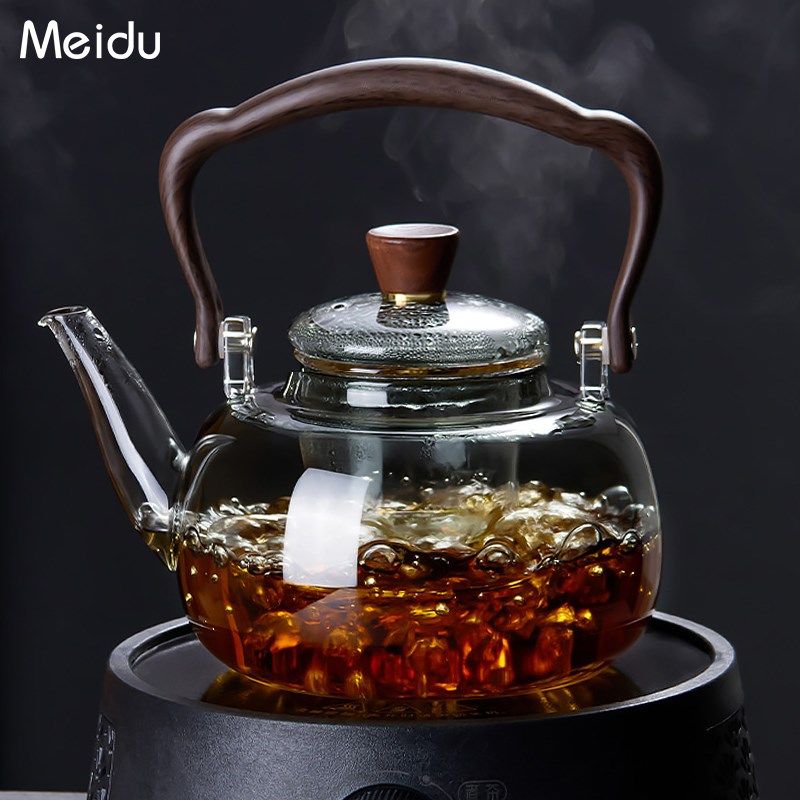 提梁壶泡茶壶玻璃茶壶茶杯套装家用高硼硅玻璃茶具电陶炉冲煮茶壶,餐饮具,茶壶,淘宝优惠券,粉丝福利购,淘宝优惠卷