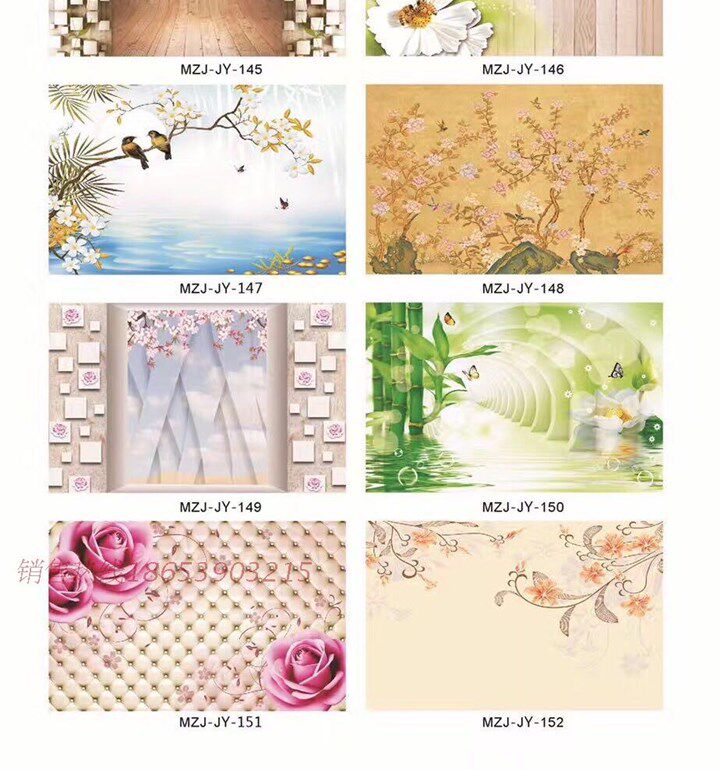 Декоративная перегородка 3d高清d打印背景墙uv防水防火板影视墙玄关定制 OTHER