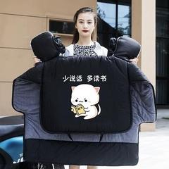电动车挡风被冬季女士小个小型自行车骑车防寒罩全包三轮车四季男