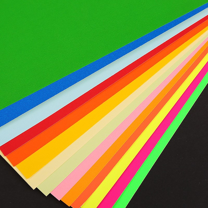 A4彩色不干胶红黄绿蓝橙t背胶贴纸激光喷墨打印办公打印不干胶纸