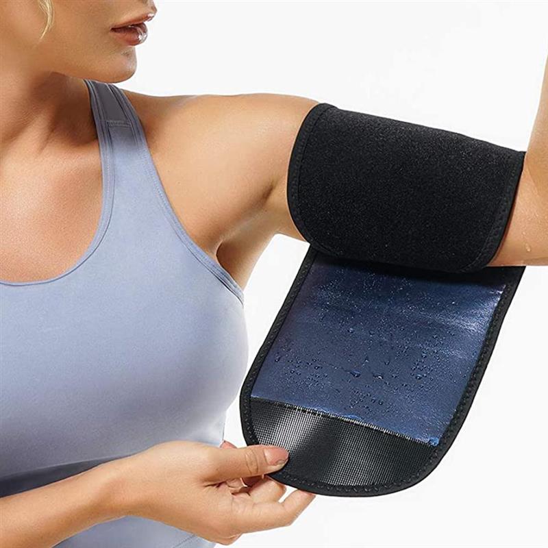 极速1 Pair Arm Trimmers For Women Sauna Sweat Arm Bands Adju