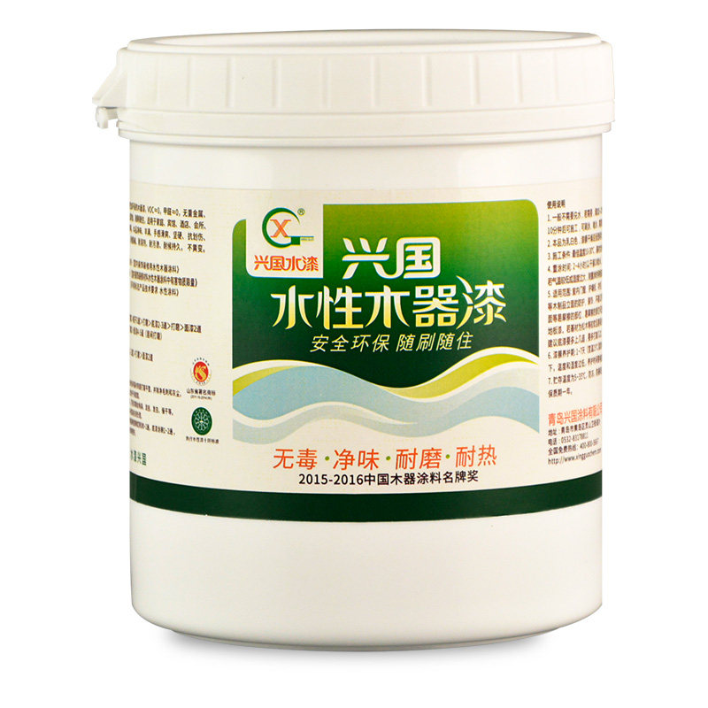 速发兴国水漆水性木器漆白色清漆新旧家具耐烫桌面木门窗改色翻新