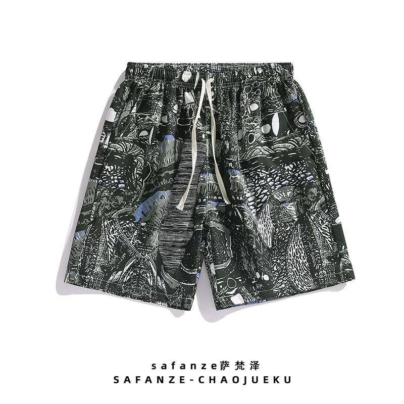 泳裤男五分裤速干中长款时尚平游角沙滩宽松泳裤成人大码男士新品,男装,短裤,淘宝优惠券,粉丝福利购,淘宝优惠卷