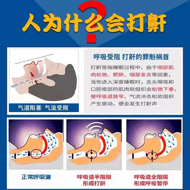 现货速发防止打呼噜神器防呼噜睡觉药成人治古法中药止嚎鼻鼾止鼾 居家日用 防打鼾用品 原图主图