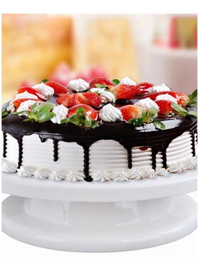 Cake-Plate Pan-Baking-Tool Turntable Rotating-Anti-Skid Plas