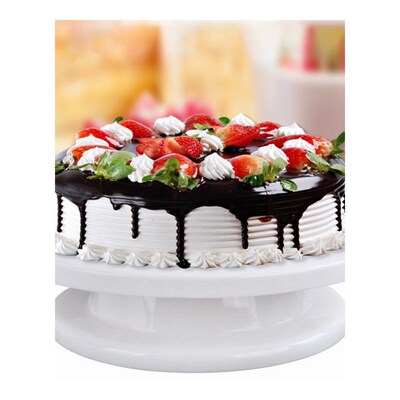 Cake-Plate Pan-Baking-Tool Turntable Rotating-Anti-Skid Plas