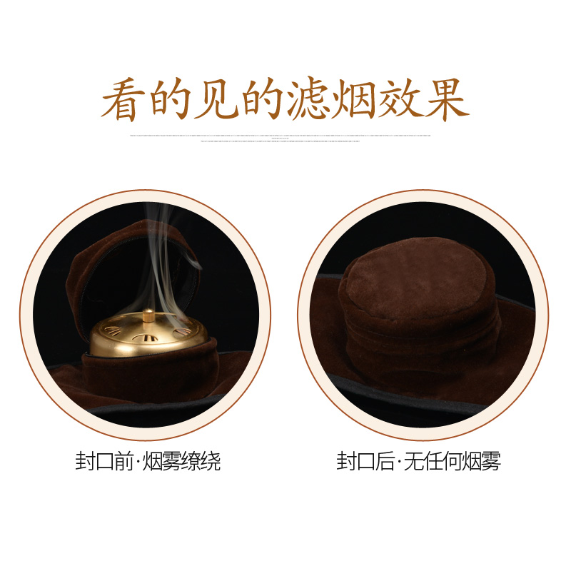 颈部艾灸盒随身灸家用纯铜温灸罐艾灸器具膝盖颈椎仪器艾条便携式