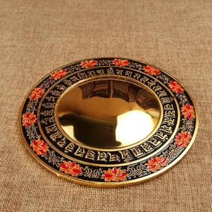 合金准提镜摆件准提宝镜准提菩萨铜镜挂饰铜镜家居客厅装 饰品