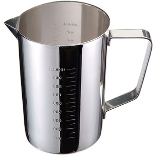 304不锈钢量杯烘焙带刻度毫升厨房量筒500ml豆浆奶茶杯子砂光商用