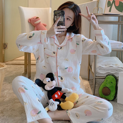 夏季月子服纯棉纱布孕妇睡衣出院薄款产后5月份6天怀孕期孕期专用