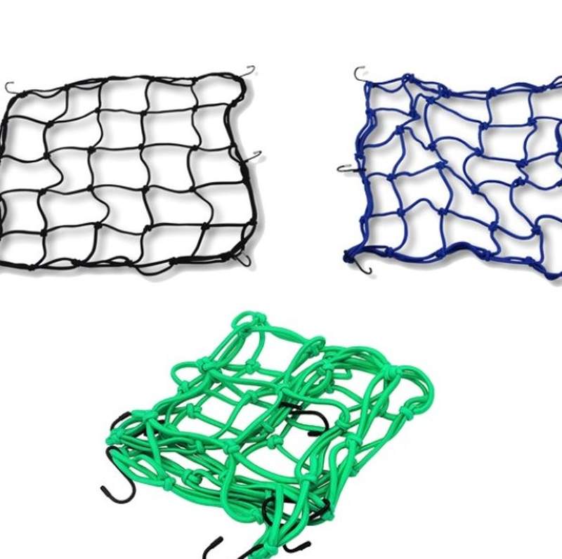 推荐耐用机车油箱网电动车弹力绳放置摩托车后座网兜捆绑带安全帽