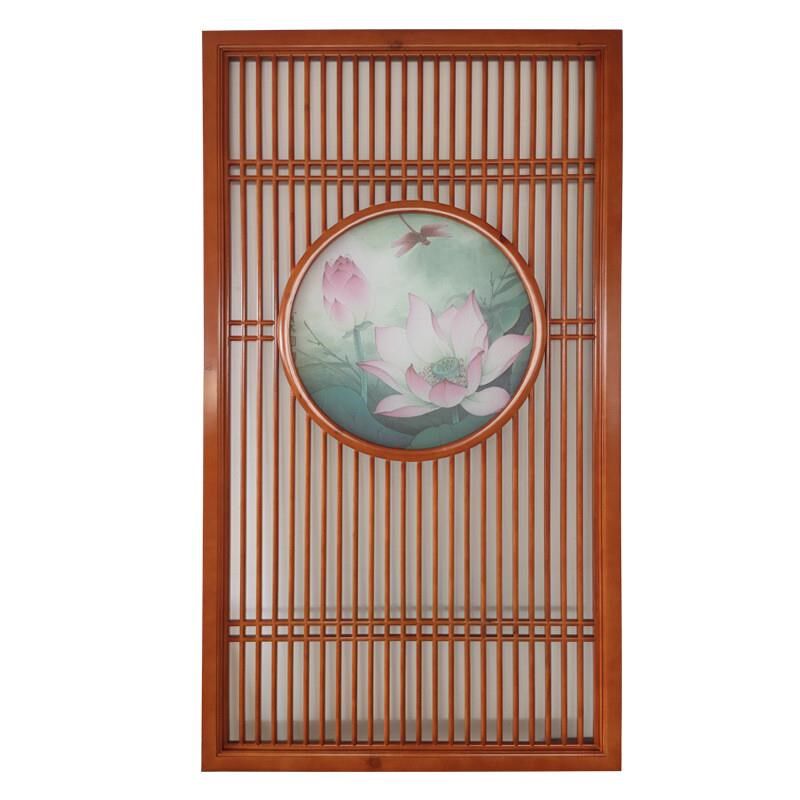 新中式日式屏风 仿古客厅木质花格玄关 中式房间实木格栅隔断