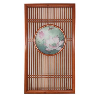 新中式日式屏风 仿古客厅木质花格玄关 中式房间实木格栅隔断