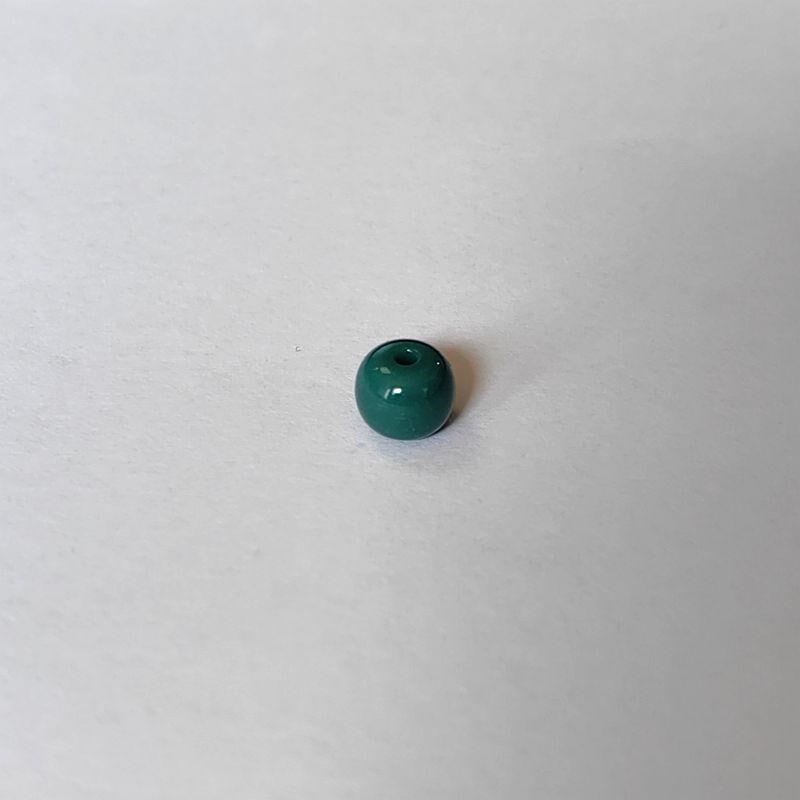 天然原矿湖北高瓷绿松石桶珠7*5.9老油绿DIY散珠配饰无优化无注胶