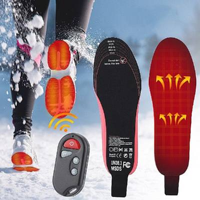 速发USB Heated Shoe Insoles Remote Control 4.2V 2100MA Heati