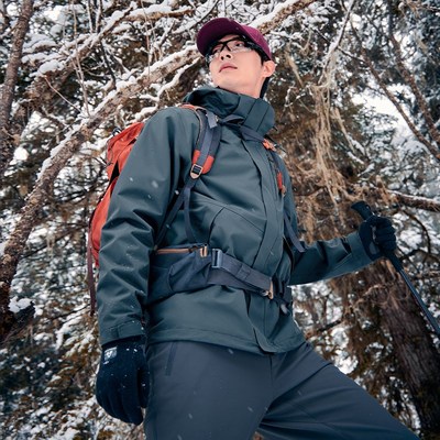 拓路者羽绒内胆冲锋衣男款秋冬可拆卸三合一户外登山防风防水外套
