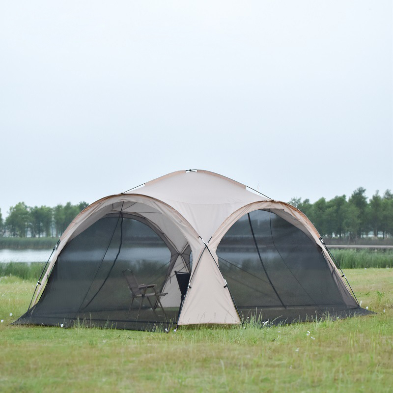 遮天新款二代穹顶天幕超大遮阳棚野外I露营装备野营防风雨帐篷