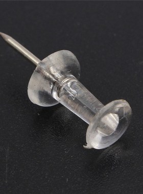 *40Pcs Clear Push Pins Drawing Pins Notice Cork Board Pins T