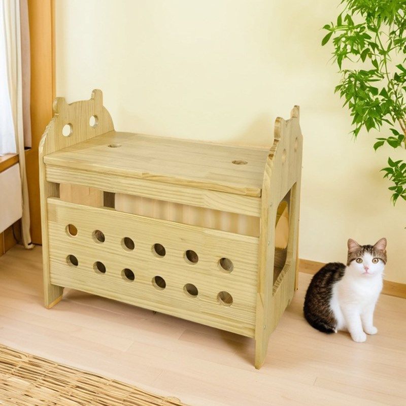猫洞猫凳子实木猫咪床换鞋凳猫窝凳人猫共用凳猫耍凳猫掏凳猫别墅,宠物/宠物食品及用品,猫窝/屋/帐篷/沙发,淘宝优惠券,粉丝福利购,淘宝优惠卷