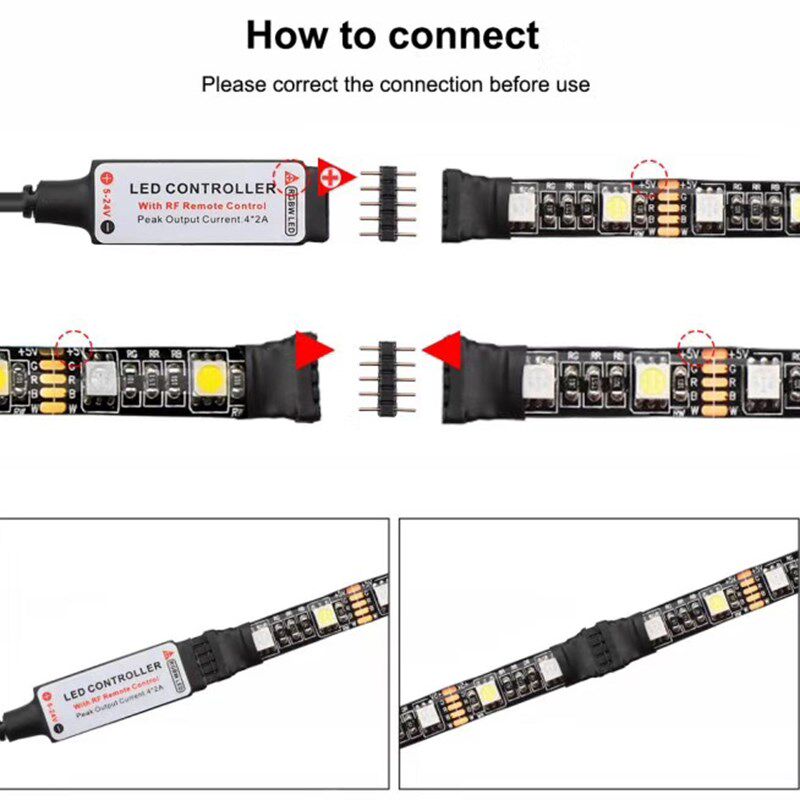 0.5M/1M/2M Set USB LED Strip 5050 RGB TV Background Lighting