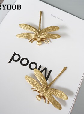 Dragonfly Shape/ brass Knobs board Pulls Drawer Knobs Kitche