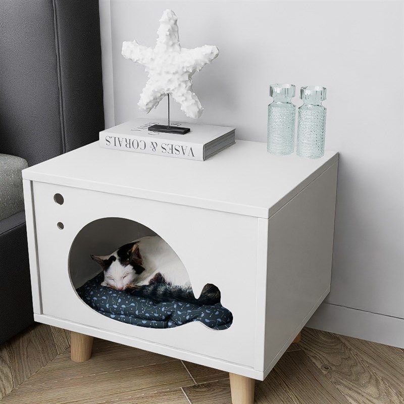 人猫共用卧室床头柜家用木制一体猫柜四季通用猫窝茶几边几,宠物/宠物食品及用品,猫窝/屋/帐篷/沙发,淘宝优惠券,粉丝福利购,淘宝优惠卷