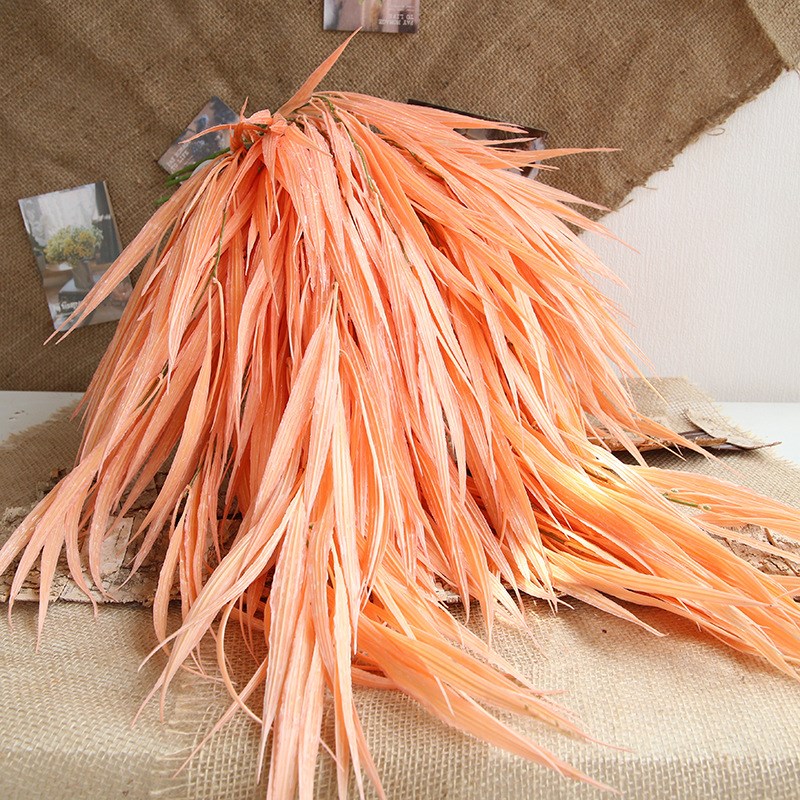 AOXE Simulation reed waterfall wall hanging fake plants wedd