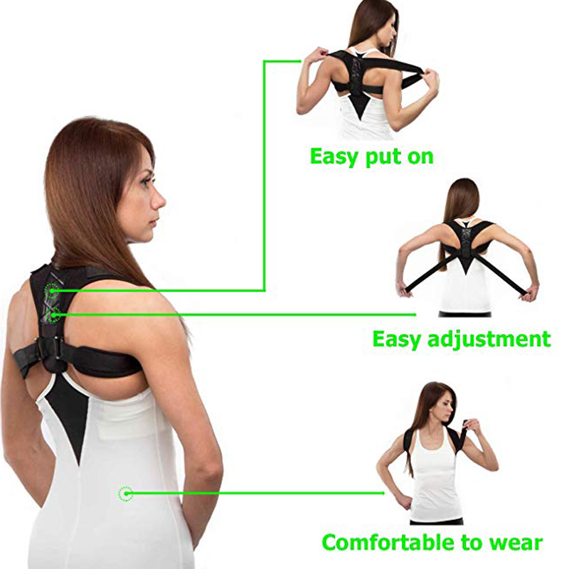 网红Brace Support Belt Back Shoulder Lumbar Posture Correcti