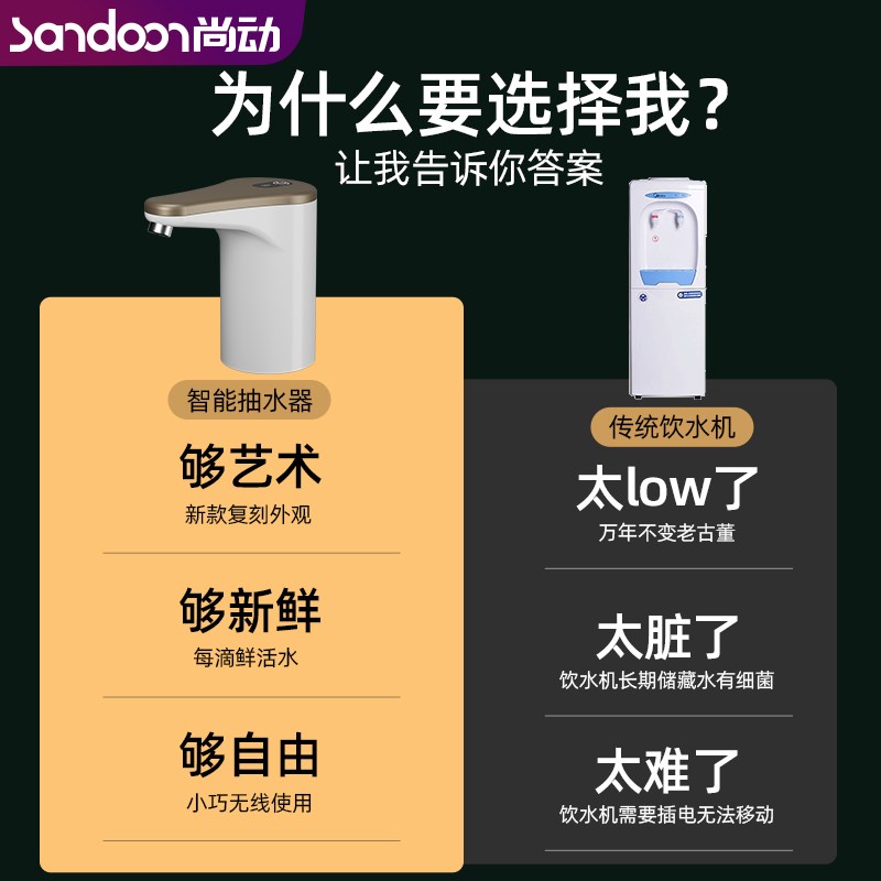 桶装水电动抽水器饮水机大桶水自动上水器农夫山泉压水泵压吸水器