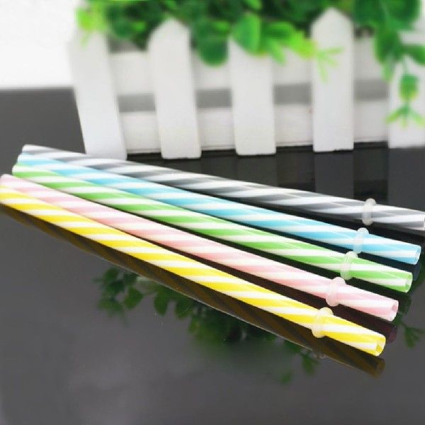 极速30 Piece Reusable Hard Plastic Straws Bpafree 19cm Long