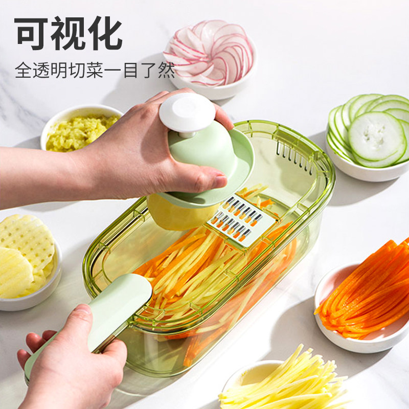 多功能切菜神器土l豆丝刨丝器家用粗丝厨房插菜切片机切丝器擦丝