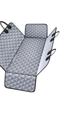 新款车载宠物垫后排坐垫汽车狗狗垫灰色全包围宠物用品后座座垫