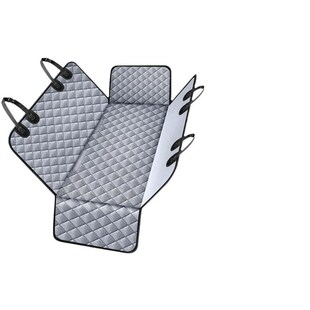 新款车载宠物垫后排坐垫汽车狗狗垫灰色全包围宠物用品后座座垫