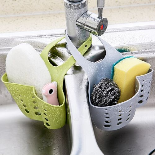 KONCO  Kitchen Dish Cloth Sponge Storage bag Sink Holder Hol