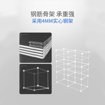 现货住校宿舍放衣服神器床上衣柜女生上下铺高低床边置物架收纳柜