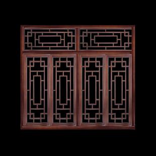 户花格吊顶隔断旧酒店定制装修仿古门窗做东阳木窗饭店中式木雕新