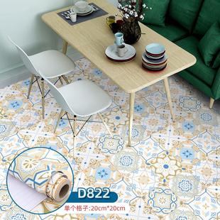 防滑瓷砖卫生间耐磨补浴室地面水地粘遮丑防贴纸自洞贴地砖厕所