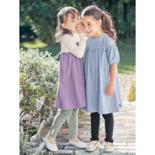 日系纯棉女童春秋季连衣裙儿童公主裙洋气秋天女孩裙子春天童装女