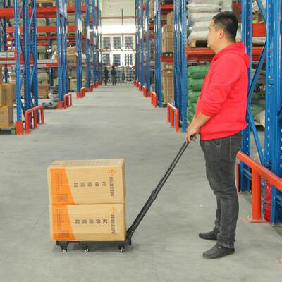 新越昌晖平板小推车手拉车拉杆行李车便携折叠拖车可伸缩拉货车六