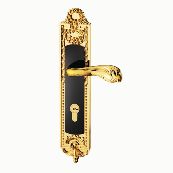 海诗蔓中式欧式室内卧室房间门锁卫A生间执手锁具实木门把手H9195