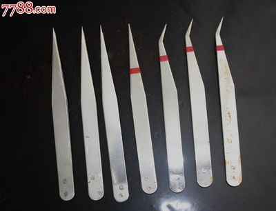 不锈钢镊子 12.5CM 弯头镊子 夹子 镊子 弯咀镊子 美甲镊子